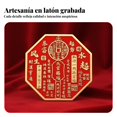 thumbnail image 3 of Abbraccia Figura de latón Feng Shui, decoración de bendición, diseño chino en metal, 3 of 6