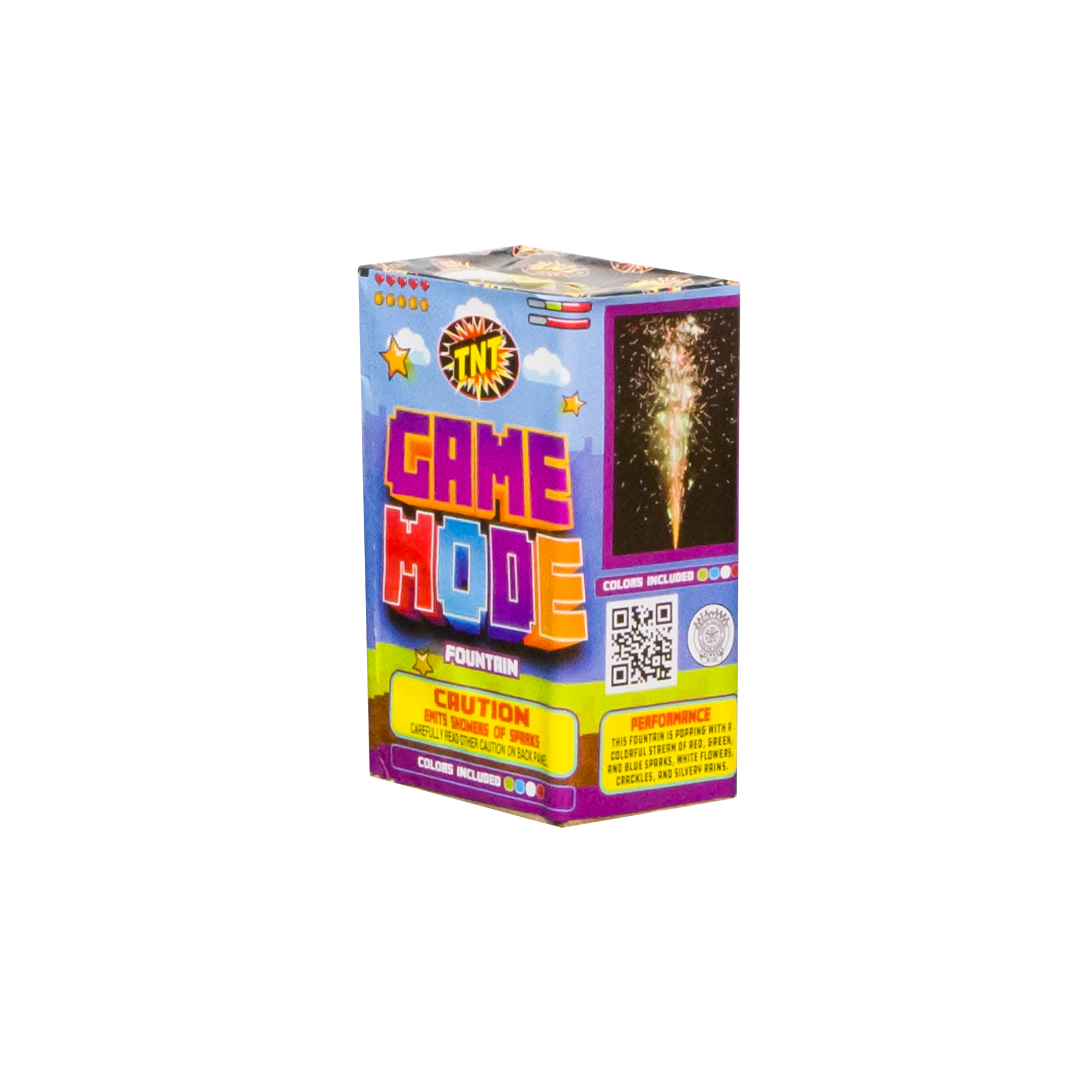 TNT Fireworks, Game Mode, Ground Based Fountain Firework,  Video Game Character, Any Occasion, Party, Summer Blast