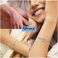 thumbnail image 3 of Pulsera infinita de Corazón Silvora de plata de ley con piedra natal de rubí sintético, 3 of 8