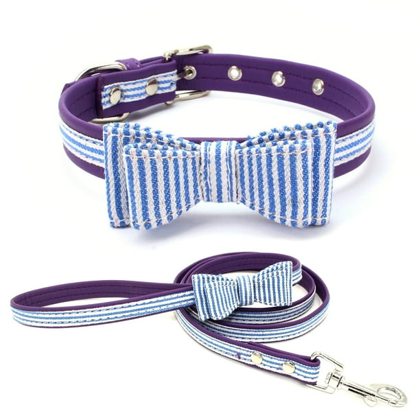 Double Layer Printing Pet Collar Metal Adjustable Puppy Bow Tie Soft