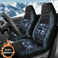 thumbnail image 2 of Uorisanigo Set of 2 Automotive Seat Cover Full Set Car Protection Accessory, Premium Blanket Cloth Faux Leather Camo Print Vehicle Seat Covers for Most Vehicles, Elastic Car Seats Cushion, 2 of 7