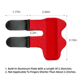 thumbnail image 2 of XIRQI YUANGUI Adjustable Fixing Strap Finger Corrector,Rigging Finger Splint,Finger Bracket with Trigger Finger Splint,Adjustable Locking Corrector,Red, 2 of 2