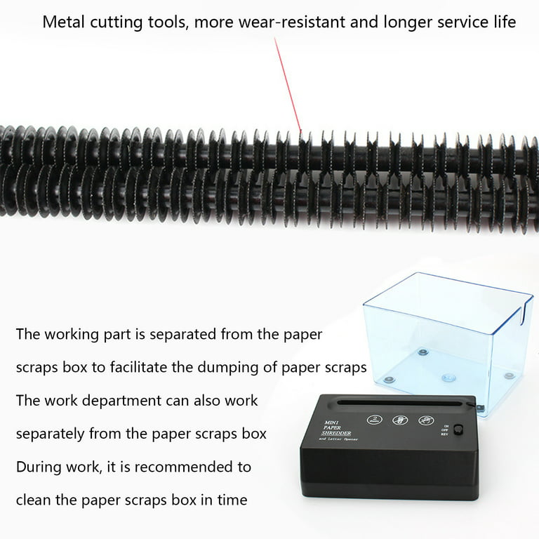 Portable Electric Paper Shredder Usb Battery Operated Shredder Documents  Paper Cutting Tool Office
