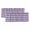Grey Purple, variant on Turquoise Checkered Valances for Windows, Farmhouse Buffalo Plaid Light Filtering Kitchen Curtains, Rod Pocket Window Valance Curtains for Living Room Bedroom, 42" W x 18" L, 2 Panels