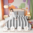 thumbnail image 3 of Erosebridal Mid-Century Line Pattern King Size Comforter Sets,Watercolor Lines Comforters King Size,Black Reversible,3pcs,1 Comforter and 2 Pillowcases, 3 of 7