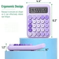 thumbnail image 2 of Mr. Pen- Mechanical Switch Calculator, 12 Digits, Large LCD Display, Purple Calculator Big Buttons, 2 of 6