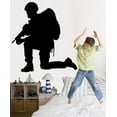 thumbnail image 2 of Wallhogs Haynes Military Soldier IV Silhouette Cutout Wall Decal, 2 of 2