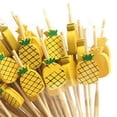 thumbnail image 5 of 100 Palillos de Bambú Desechables para Alimentos, Frutas, Cócteles, Palillos de Dientes Hechos A Mano, Suministros de Picnic, Decoración B, 5 of 5