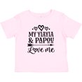 thumbnail image 3 of Inktastic YiaYia and Papou Love Me Granddaughter Girls Baby T-Shirt, 3 of 5