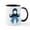 White/Black Inside, variant on CafePress - Prostate Awareness Ribbon Moustache Mugs - 11 oz Ceramic Mug - Novelty Coffee Tea Cup