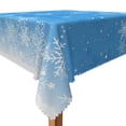 thumbnail image 3 of Tchckioa Winter Snowflakes Square Tablecloth,Waterproof Table Cloth for Kitchen,52x52 Inch, 3 of 7