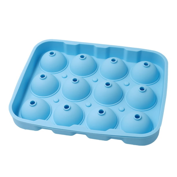 Round ice tray, small round ice hockey mold with cover, cocktail and whisky ice  tray without bisphenol A.