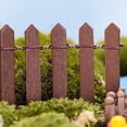 thumbnail image 5 of 1.97 x 35.43 in Wooden Mini Garden Fence – Dollhouse Succulent Border, Decorative Fairy Garden Fence for Planter Patio Yard Micro Landscape Decor, 5 of 6