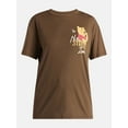 thumbnail image 5 of Disney Women's Winnie The Pooh Front Back Graphic Tee with Short Sleeves, Sizes XXS-XXL, 5 of 5