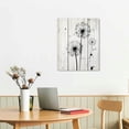 thumbnail image 2 of ONETECH Large Canvas Wall Art Print Dandelion Silhouettes Blowing in Wind Nature Wilderness Illustrations Minimalism Rustic Landscape Colorful for Living Room, Bedroom, Office -, 2 of 4