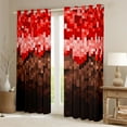 thumbnail image 2 of Castle Fairy Female Men Women Pixelated Blocks Miners Black Out Curtains,Video Game Gamepads Curtains Pack of 2 (42x63 Each),Geometric Plaid Patchwork Bedroom Curtains,Lightweight Room Decor, 2 of 6