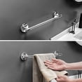 thumbnail image 3 of Toallero de pared para baño de 20" de acrílico transparente, toallero de pared de Lucite (plata brillante), toallero de baño, toallero para inodoro, 3 of 5