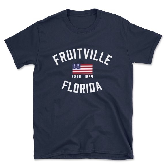 Fruitville Florida Patriot Men's Cotton T-Shirt