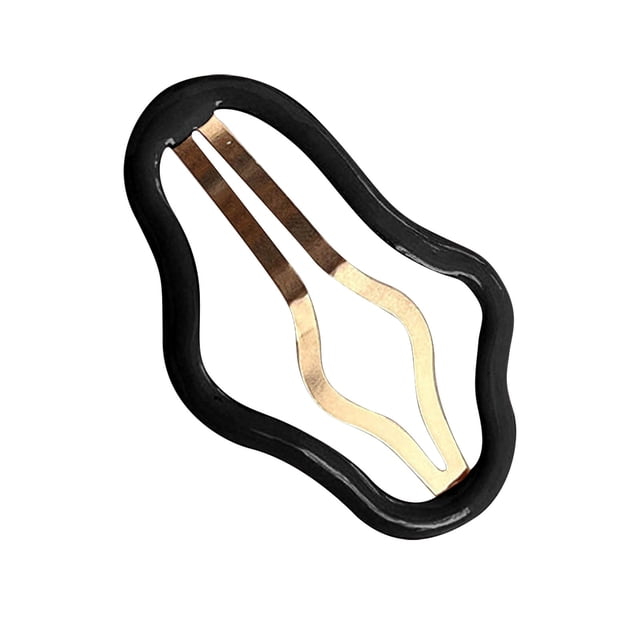 Rizador de pelo, herramientas calientes, rizador de pelo con forma de artefacto ahuecado para mujeres, con flequillo en la frente y un pequeño clip en la parte posterior de la cabeza, la horquilla
