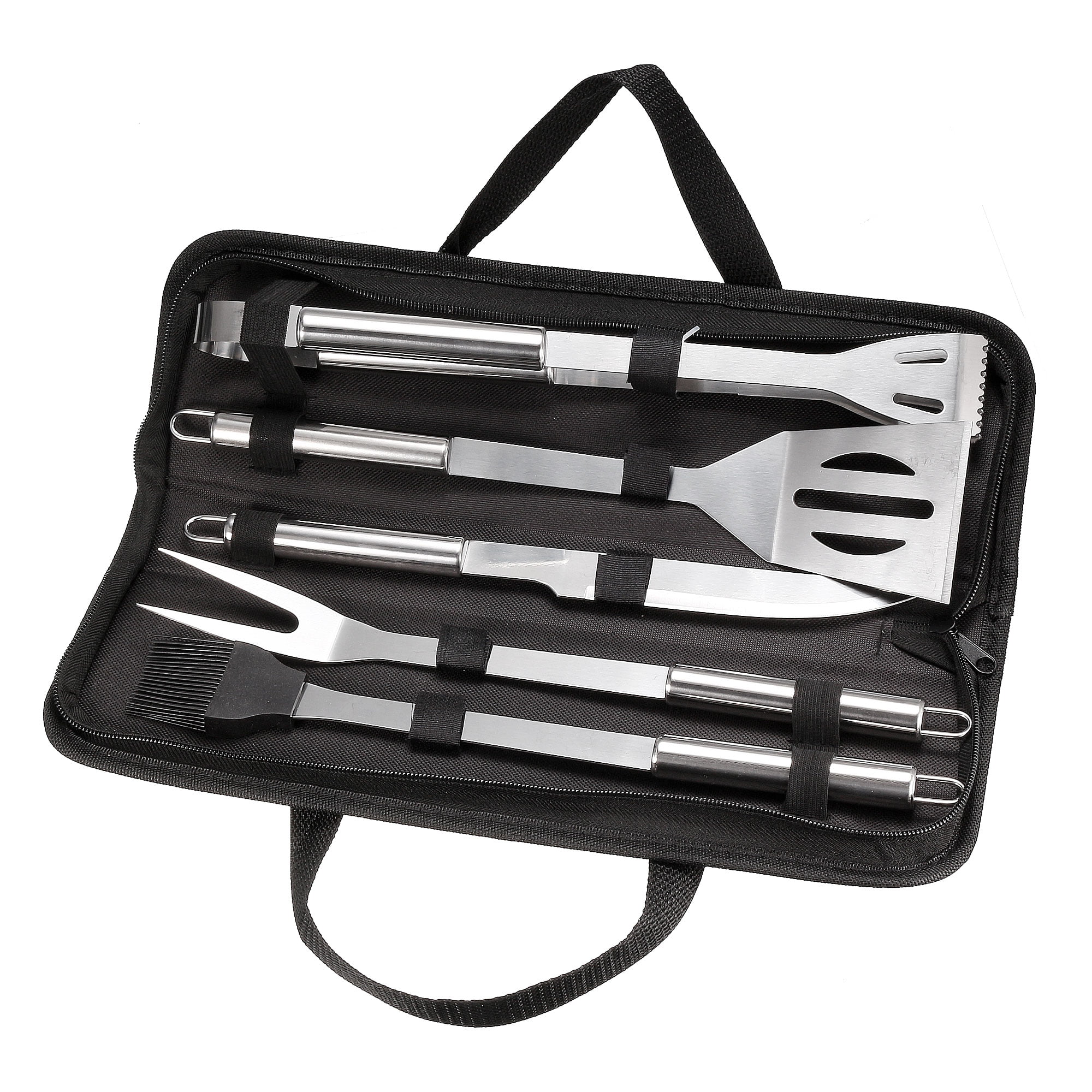 BBQ Grill Tool Set- 5 in 1 Stainless Steel Barbecue Grilling ...