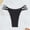 A1090 Black, variant on Bikini Bottoms for Women Dual Side Straps High Cut Bathing Suit Bottoms Cheeky Thong Style Stretchy Beachwear