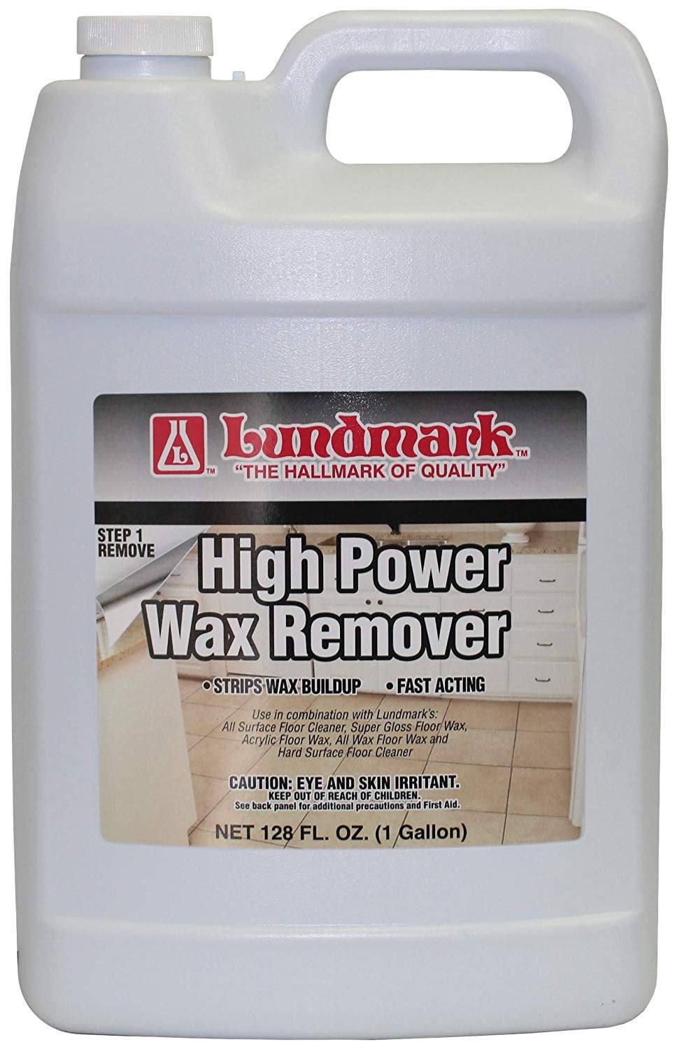 Lundmark High Power Wax Remover, Commercial Strength Floor Wax Stripper
