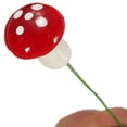 thumbnail image 5 of Narrster 10pcs Mini Mushroom for Garden Ornament Flower Pots Bonsai Landscape Decor (Red), 5 of 10