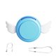 thumbnail image 1 of Ventilador de cuello para colgar al aire libre, mini enfriador de aire, silencioso portátil, ventilador de collar de enfriamiento de 3 velocidades, azul sidaley HA005112-03, 1 of 6
