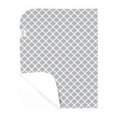 thumbnail image 1 of Kushies Tapis de Changement de Flanelle Plate - Grey Lattice, 1 of 2