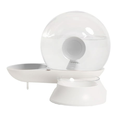 Pet Life ® 'Auto-Myst' Snail Shaped 2-in-1 Automated Gravity Pet Filtered Water Dispenser and Food Bowl