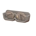 thumbnail image 1 of PS Material Glasses Storage Rack Non-drilling Hangable Glasses Shelf for Bedroom, 1 of 5