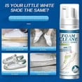 thumbnail image 2 of White Shoe Foam Cleaner Anti-Yellowing Shoe Stain Remover Shoe White Shoe Cleaner 200ml, 2 of 5