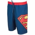 thumbnail image 4 of Superman Symbol Blue with Red Waistband Board Shorts-Large (36-38), 4 of 5