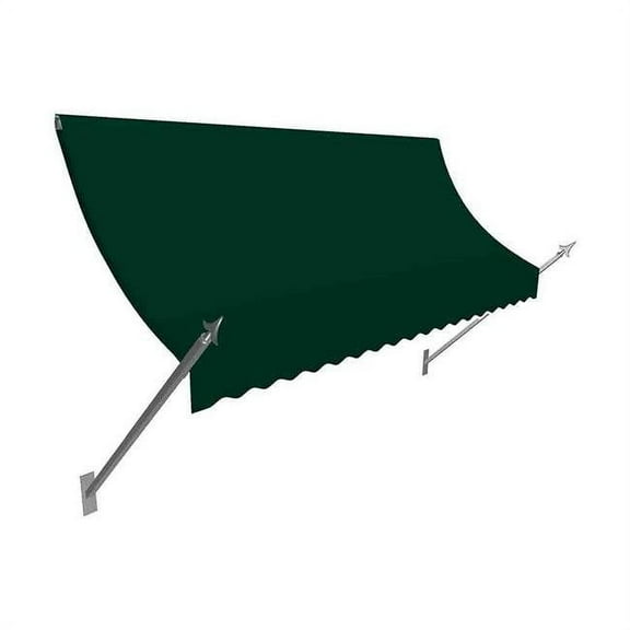 4.38 ft. New Orleans Awning, Forest Green - 31 x 16 in.