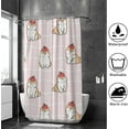 thumbnail image 4 of Coolnut Shower Curtain Set with Hooks Dog with Fruits Polyester Waterproof Bath Curtain 60" x 72", 4 of 6