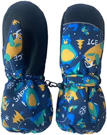 Kids Women Ski Gloves Mittens -30℃ Waterproof