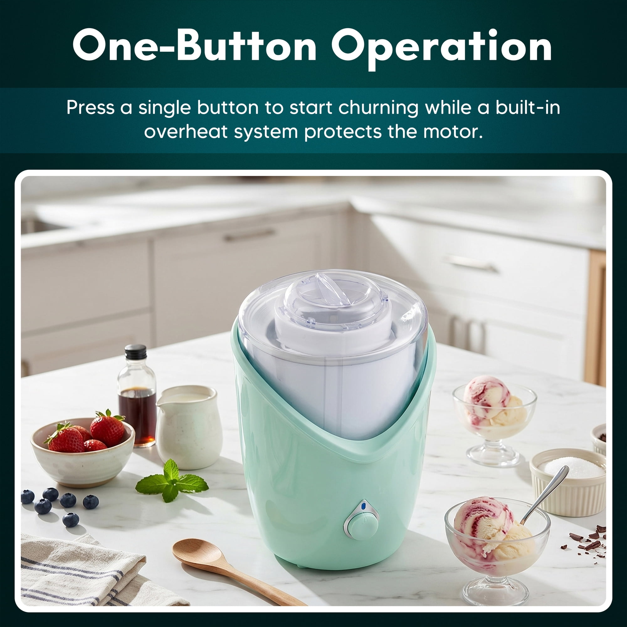 Elite Cuisine EIML0062 2qt Ice Cream Maker