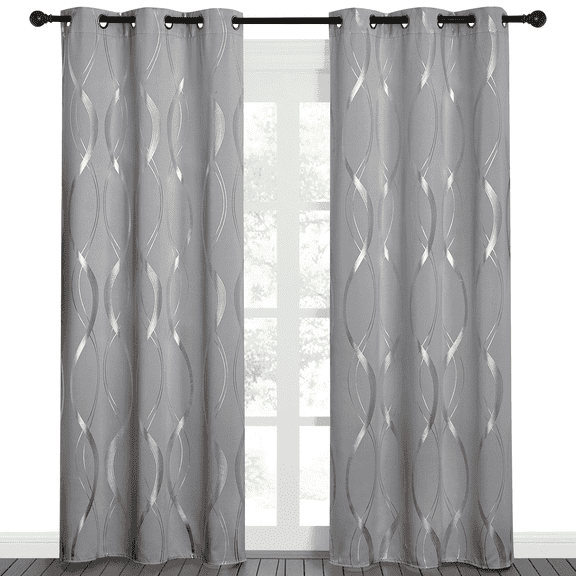 NICETOWN Blackout Curtains 84 Inches Long Full Light Blocking Curtain Draperies for Bedroom Living Room Thermal Insulated Functional Soft Thick Window Treatment Set of 2 Panels, 42x84 inch