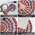 thumbnail image 3 of Pofeuu Round Design Print Flannel Doormats Rug16"x24"Rug Washable Doormats Indoor Outdoor Rugs for Layered Front Door Mats, Porch, Kitchen, Entryway, 3 of 7