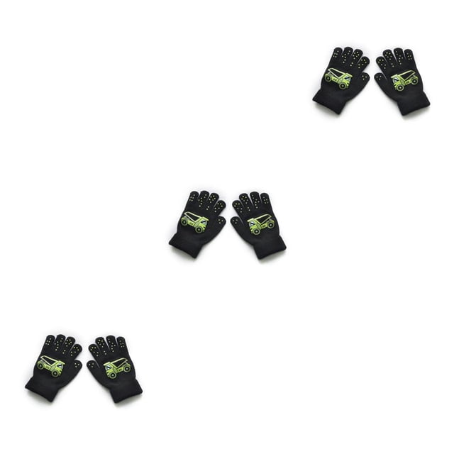Minnieouse 1 par de guantes cálidos para niños estilo de dibujos animados exquisito accesorio de ropa cubierta de dedo para niños con patrones de Type1 Minnieouse CBP359871