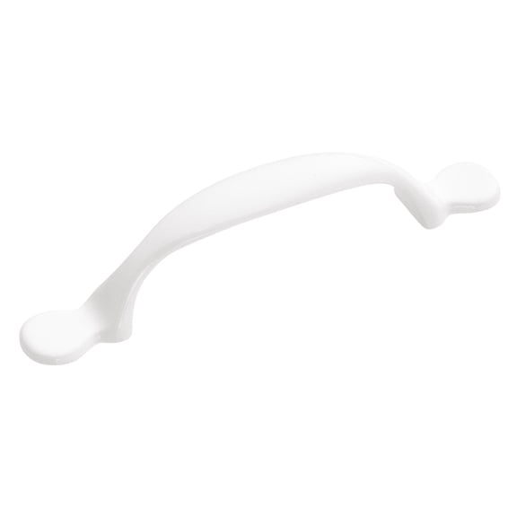Hickory Hardware Conquest Collection Pull, 3" C/C - White