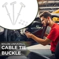 thumbnail image 3 of Visland Attaches de Câble Autobloquantes en Nylon Robuste pour Réparation Automobile Attaches Multi-Usages pour Usage Domestique et Extérieur, 3 of 8