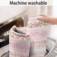 thumbnail image 5 of Pink Floral and Lace Pattern Bathroom Rugs Mat,Non Slip Microfiber Bathroom Rug,Rubber Backing,Soft Bathroom Mats for Bathroom Floor,Tub and Shower,17x27in(43x68cm), 5 of 5