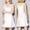 White, variant on Endives Women's Nightgowns Sleepshirts Nightwear Underwear Plus Size Satin Lotus Hem Sling