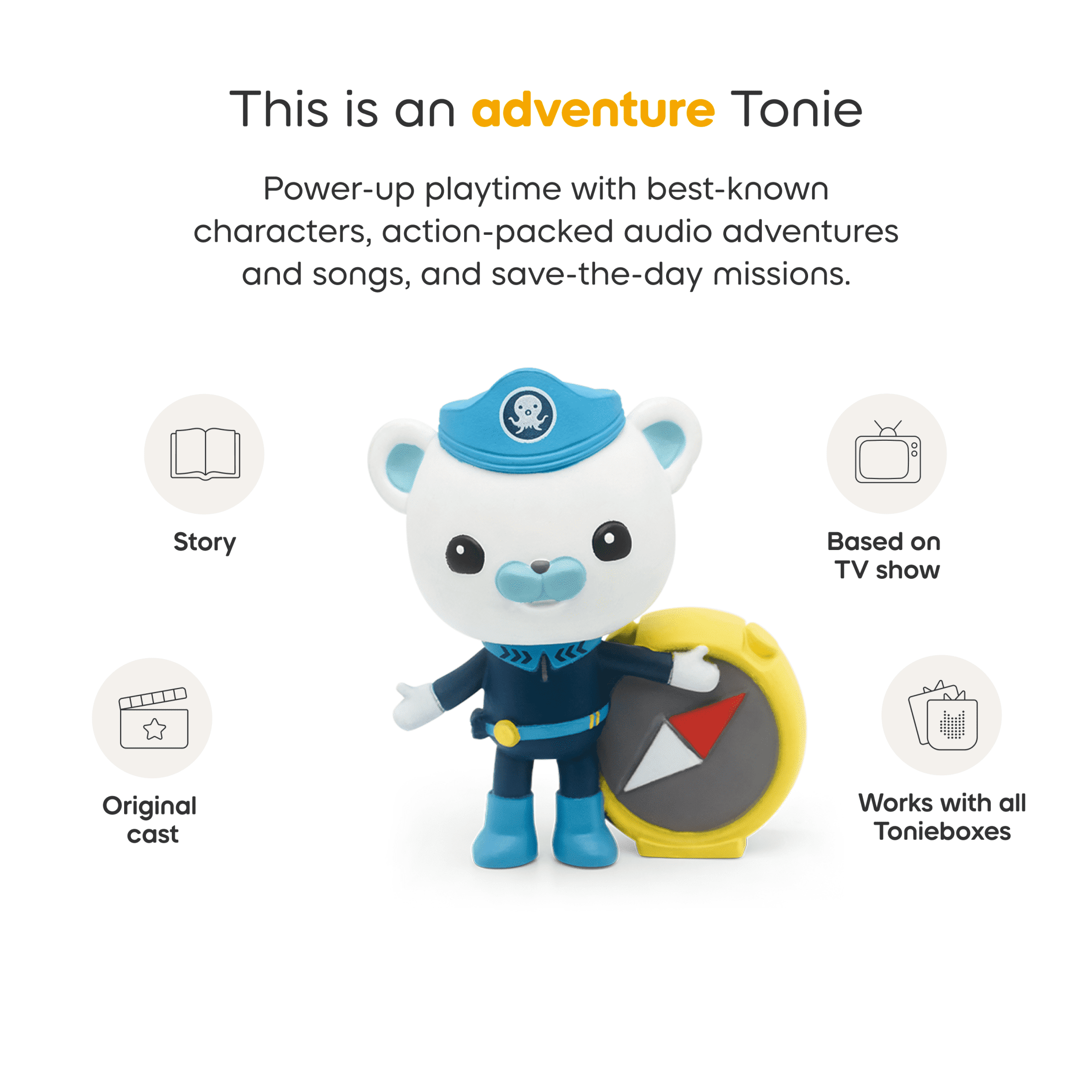 Free Shipping! tonies Octonauts Audio Play Figurine for Toniebox