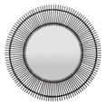 thumbnail image 1 of Plutus Brands PBTH94806 Natural Fiber Rattan Wall Mirror, Black, 1 of 1