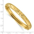 thumbnail image 3 of 14k Yellow Gold 7.90mm Hinged Bangle Bracelet, 3 of 8