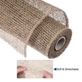 thumbnail image 3 of Unique Bargains PP Burlap Mesh 10' x 5 Yards Decorative Wrapping Ribbon, Flaxen 1 Roll, 3 of 5