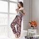thumbnail image 5 of Balery Skull rock music record Pantalones de pijama para mujer, pijamas ultraligeros, pantalones de estar por casa-X-Large, 5 of 6