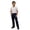 b-Navy, variant on Boys School Uniform Pants for Gilrs Straight Leg Flat Front White Kids Dress Pants Comfortable Waistband with Zip Closure 11-12 Years